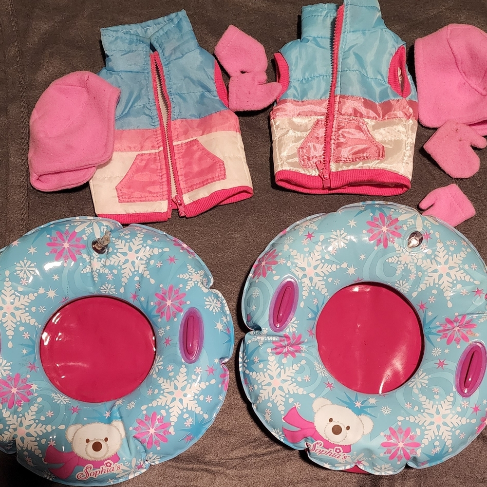 18 inch doll out fit and tube